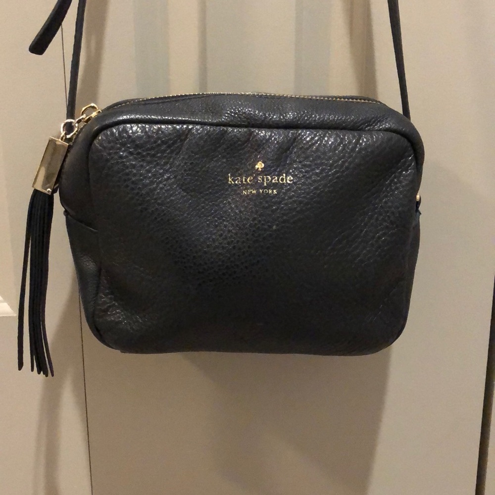 Black Kate Spade Crossbody with Tassel